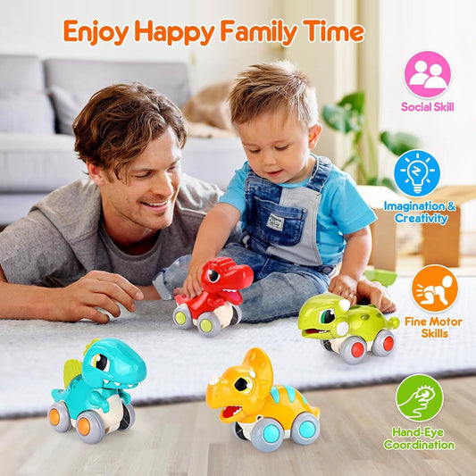 Toybharat Action Dinosaur Assorted | Multicolour | Interactive Toy | Kids Gift | Friction Toys