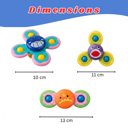 ToyBharat 2 in 1 Spinner is a multicolour interactive toy set that promotes motor skills and sensory play. Safe, non-toxic, and perfect for indoor and outdoor fun. A great birthday gift for baby boys and girls.