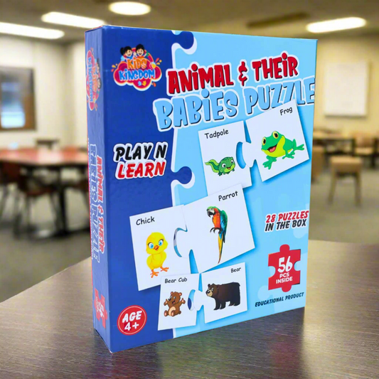 Animal  & Their Babies Puzzles For Unisex Kids