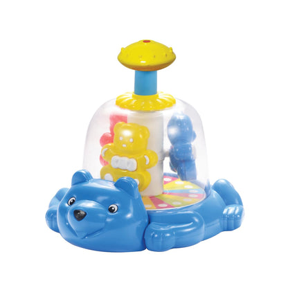 Toybharat Push N Spin Teddy Family | Multicolour |Interactive Toys | Birthday Gift for Boy and Girl Baby