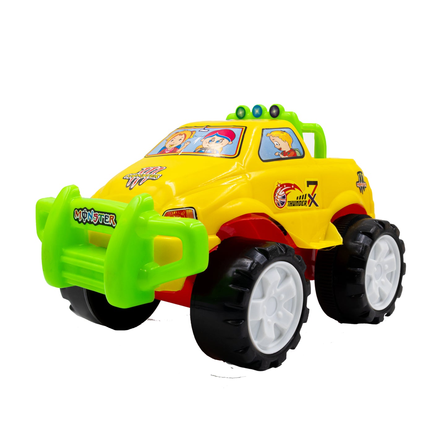 Toybharat Monster Jeep |Multicolour |Friction Power Toys| Birthday Gift for Boy and Girl Baby