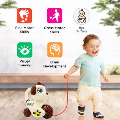 Toybharat Pulling Dream Joy Dog |Kids Toy | Travel Toys |Pull Along Toy