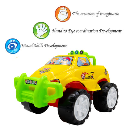 Toybharat Monster Jeep |Multicolour |Friction Power Toys| Birthday Gift for Boy and Girl Baby