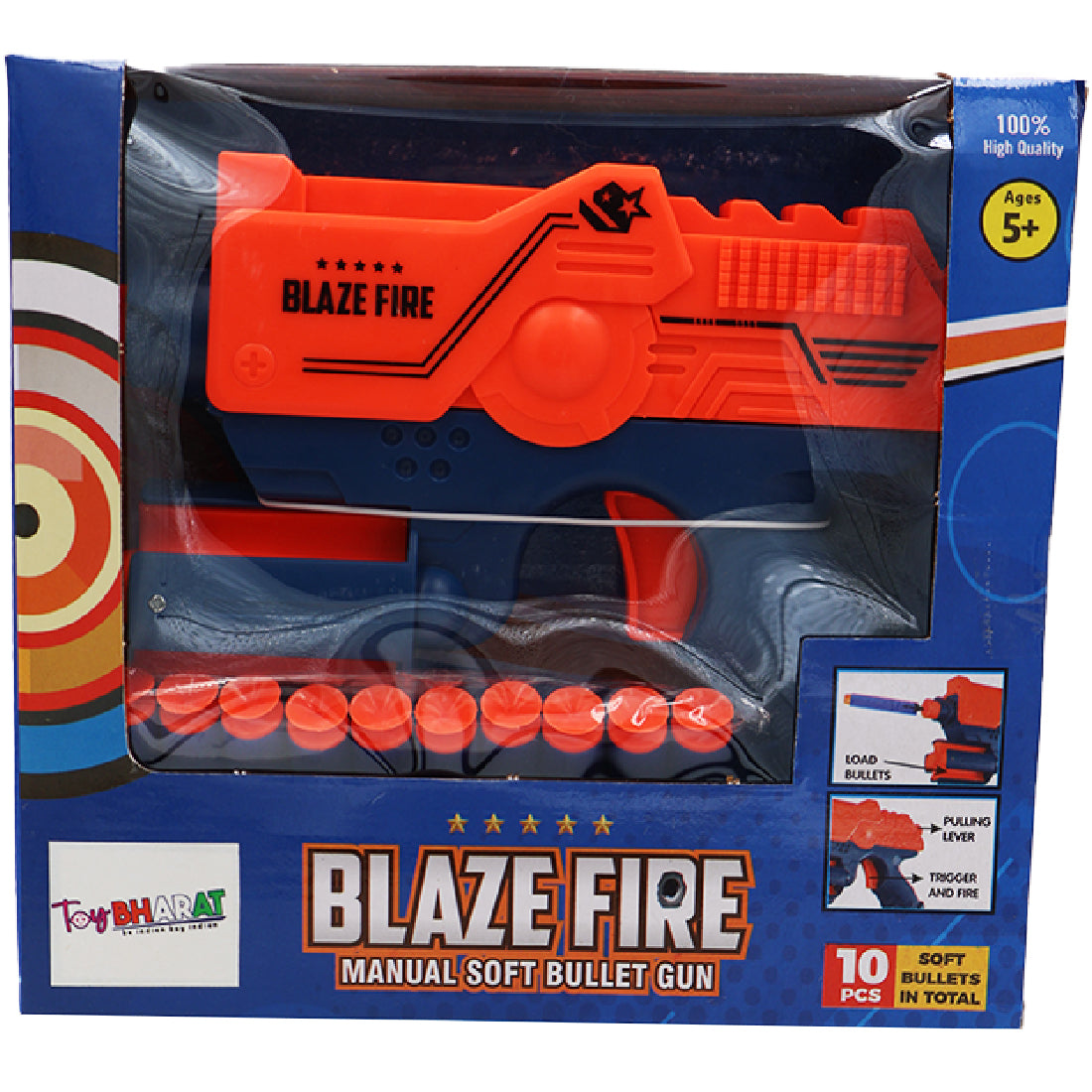 Toybharat Blaze Fire Gun | Multicolour |  Gun Toys | Birthday Gift for Boy and Girl Baby | Interactive Toys