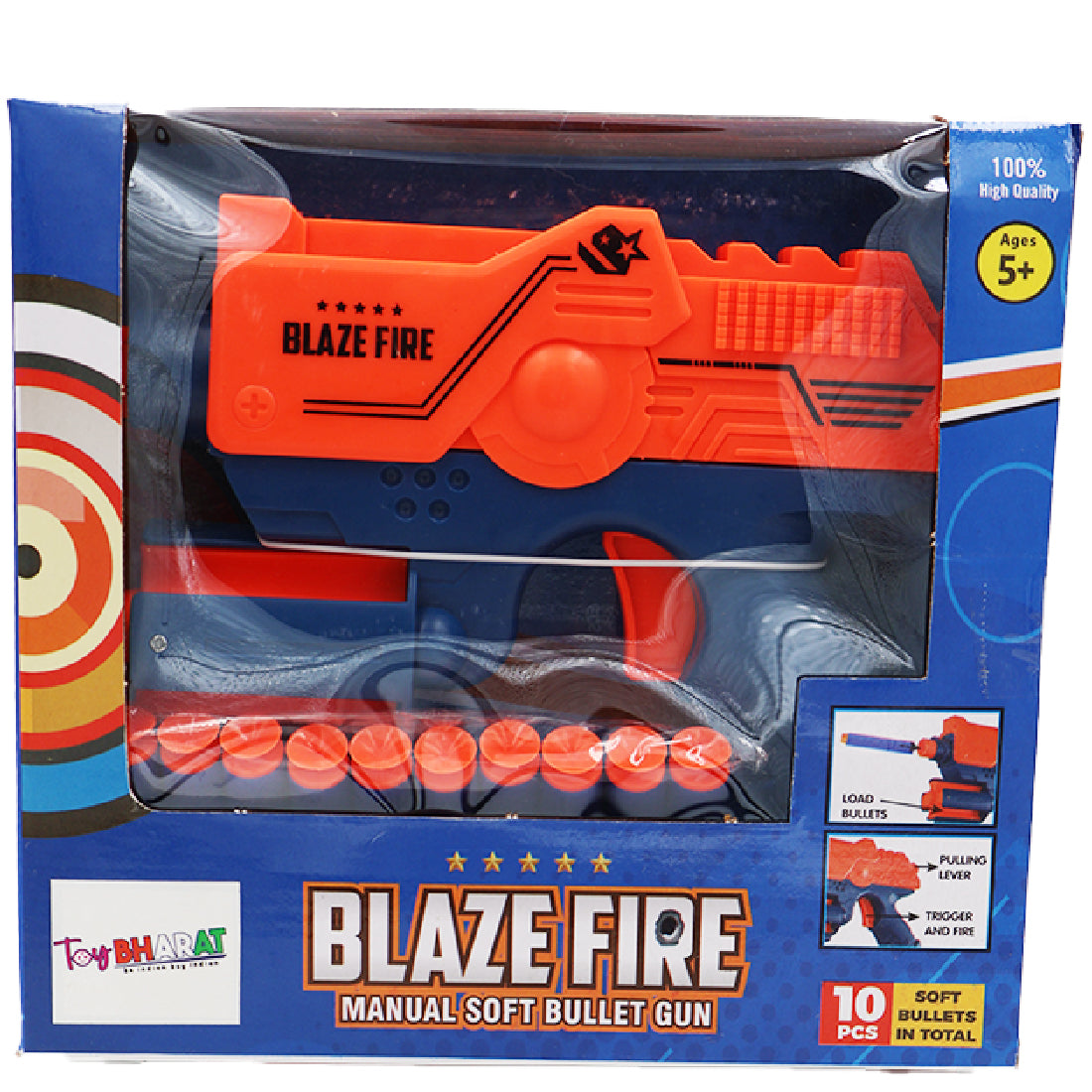 Toybharat Blaze Fire Gun | Multicolour |  Gun Toys | Birthday Gift for Boy and Girl Baby | Interactive Toys