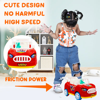 ToyBharat Raja Car is a multicolour friction-powered travel toy with a stylish design, perfect for kids aged 1 to 6 years. Made from safe, non-toxic materials, it's durable, fun, and a great birthday gift.