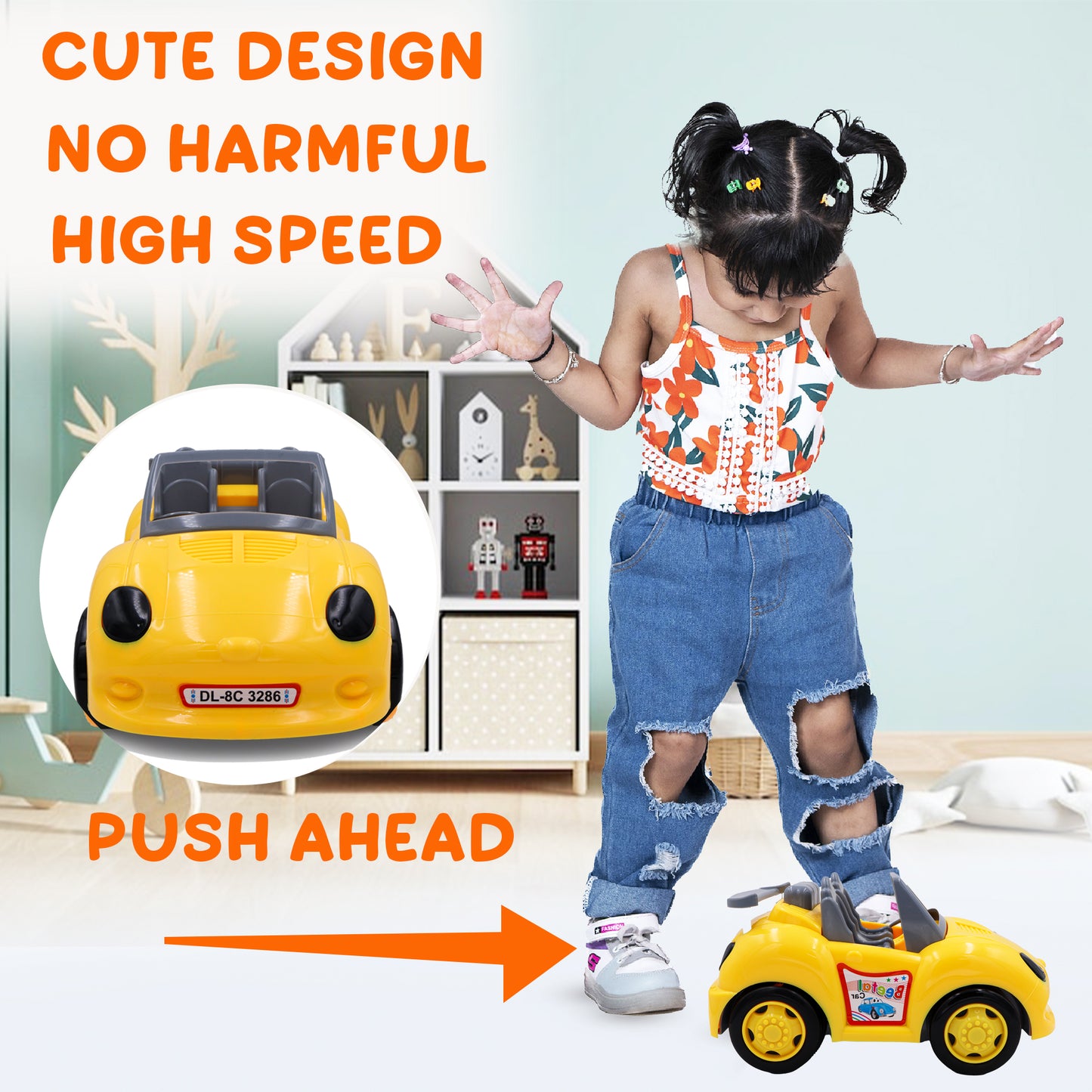 Toybharat Betel Car  |Multicolour | Travel Toys | Birthday Gift for Boy and Girl Baby | Toy Car | Gift Toys