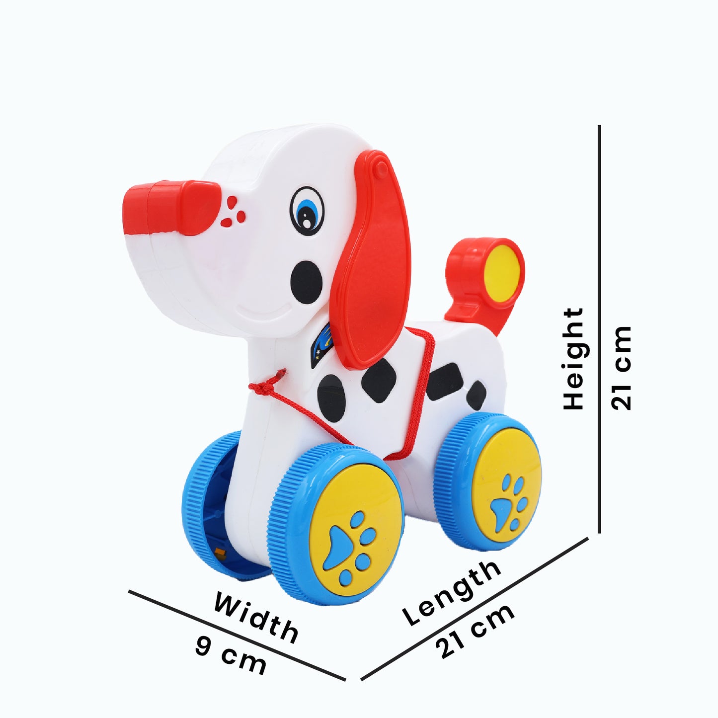 Toybharat Choco Dog |Multicolour | Travel Toys | Toy Gift |Pull Along Toy