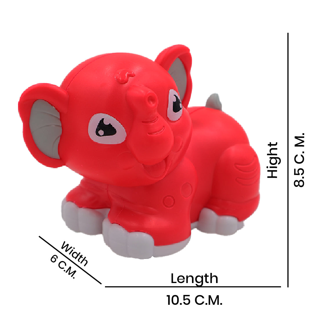 ToyBharat Cute Elephant Friction Powered |Interactive toys | Friction Powered Toys