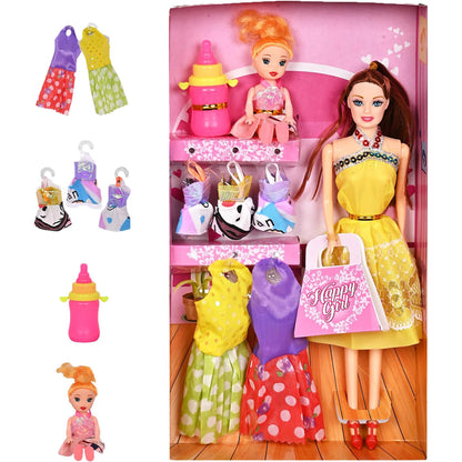 Toybharat Baby Doll Toy | Multicolour | Doll Toys | Toy Gift Role Play set | barbies