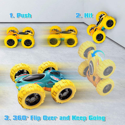 ToyBharat Car Double Sided |Multicolour | Travel Toys | Birthday Gift for Boy and Girl Baby | Friction Toy