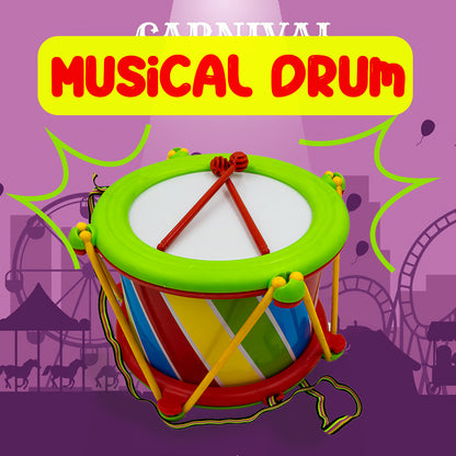 Toybharat Unisex Kids For Musical Drum Big |Multicolour |Intractive Toys | Birthday Gift