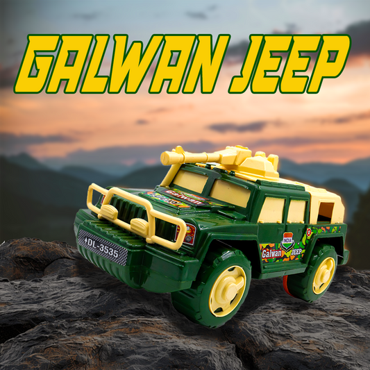 Toybharat Unisex Kids For Galwan Jeep |Multicolour |Friction Power Toys| Birthday Gift