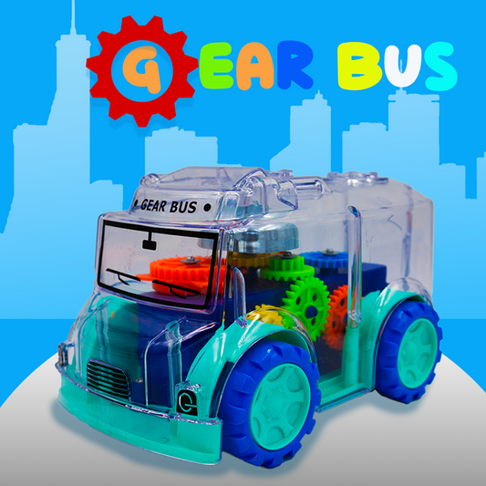 Toybharat Unisex Kids For Gear Bus |Multicolour |Friction Power Toys| Birthday Gift