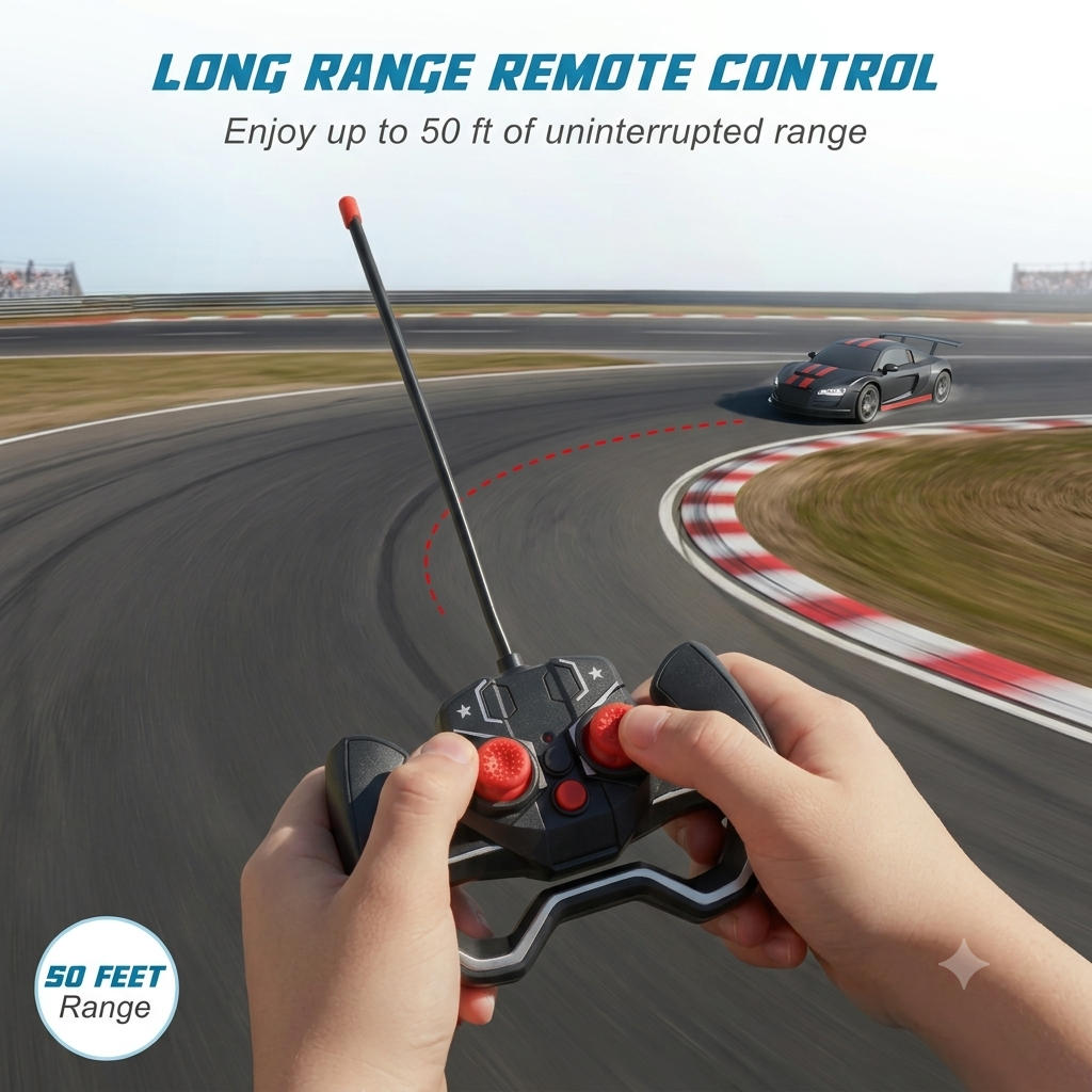 ToyBharat RC Sniper Remote Control Car is a multicolour electronic toy with a realistic design, ideal for kids aged 1–6. Safe, non-toxic, and perfect for indoor and outdoor play and gifting fun.