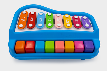 Toybharat 2 in 1 Musical Xylophone & Piano Toy for Kid | 8 Pin Toy | Interactive Toys |