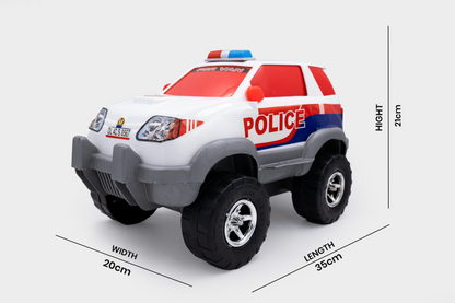 Toybharat Police PCR Van | Multicolour | Free Wheel Toys | Toy Cars Train & Vehicle | Birthday Gift for Boy and Girl Baby