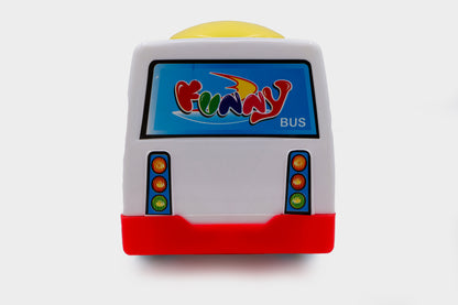 Toybharat Unisex Kids For Funny Bus | Multicolor | Friction Power Toys | Kids Gift