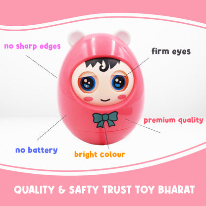 ToyBharat Musical Rolly Polly Owl | Multicolour | Travel Toys | Birthday Gift for kids | Interactive Toys| One Pcs. 1