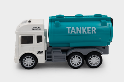 ToyBharat Construction Truck Mini Series Tanker Truck Set of 1 for City Waste Management|Doll & Play Set | 1 pcs.