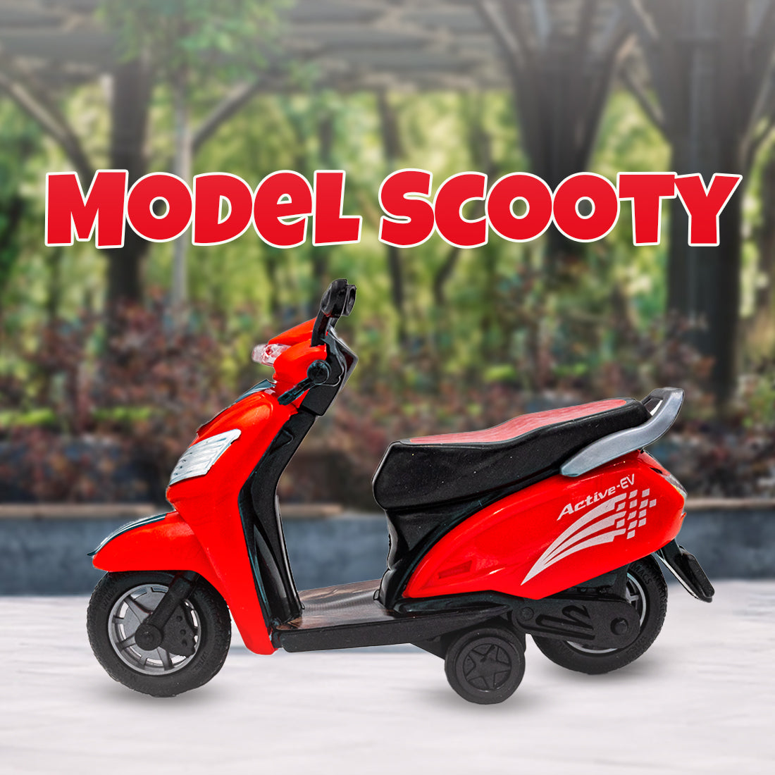 Toybharat Unisex Kids For Model Scooty |Multicolour |Friction Power Toys| Birthday Gift