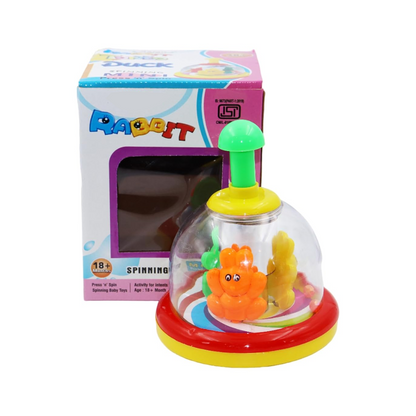 Toybharat Push N Spin Rabbit | Multicolour | Interactive Toys | Birthday Gift for Boy and Girl Baby