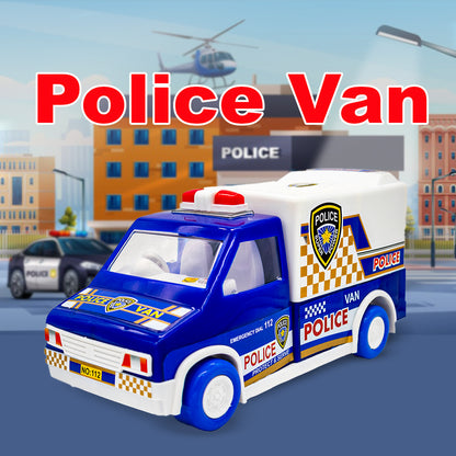 Toybharat Unisex Kids For Police Van |Multicolour |Friction Power Toys| Birthday Gift