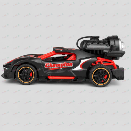 Pull Back Smoke Racing Car  for Unisex Kids 