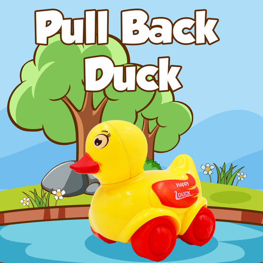 ToyBharat Duck Pullback |Multicolour | Travel Toys | Birthday Gift | Friction Toy