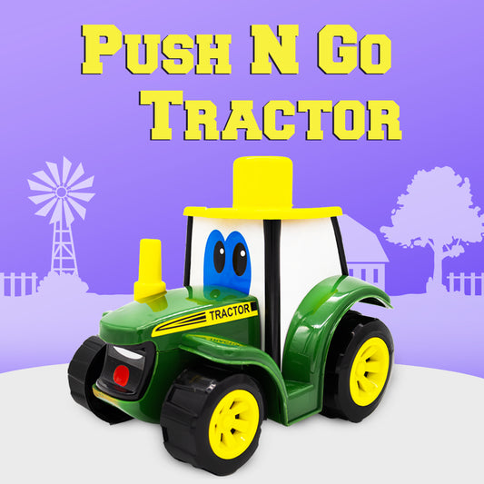 Toybharat Unisex Kids For Push N Go Tractor |Multicolour | Travel Toys | Birthday Gift