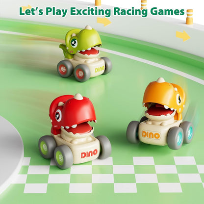 Toybharat Push N Go Dino |Multicolour | Travel Toys | Birthday Gift for Boy and Girl Baby