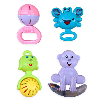 ToyBharat  Rattle Toy 4Pcs Set | Interactive Toy | Musical toy | Pack of 4 | Gift Toy