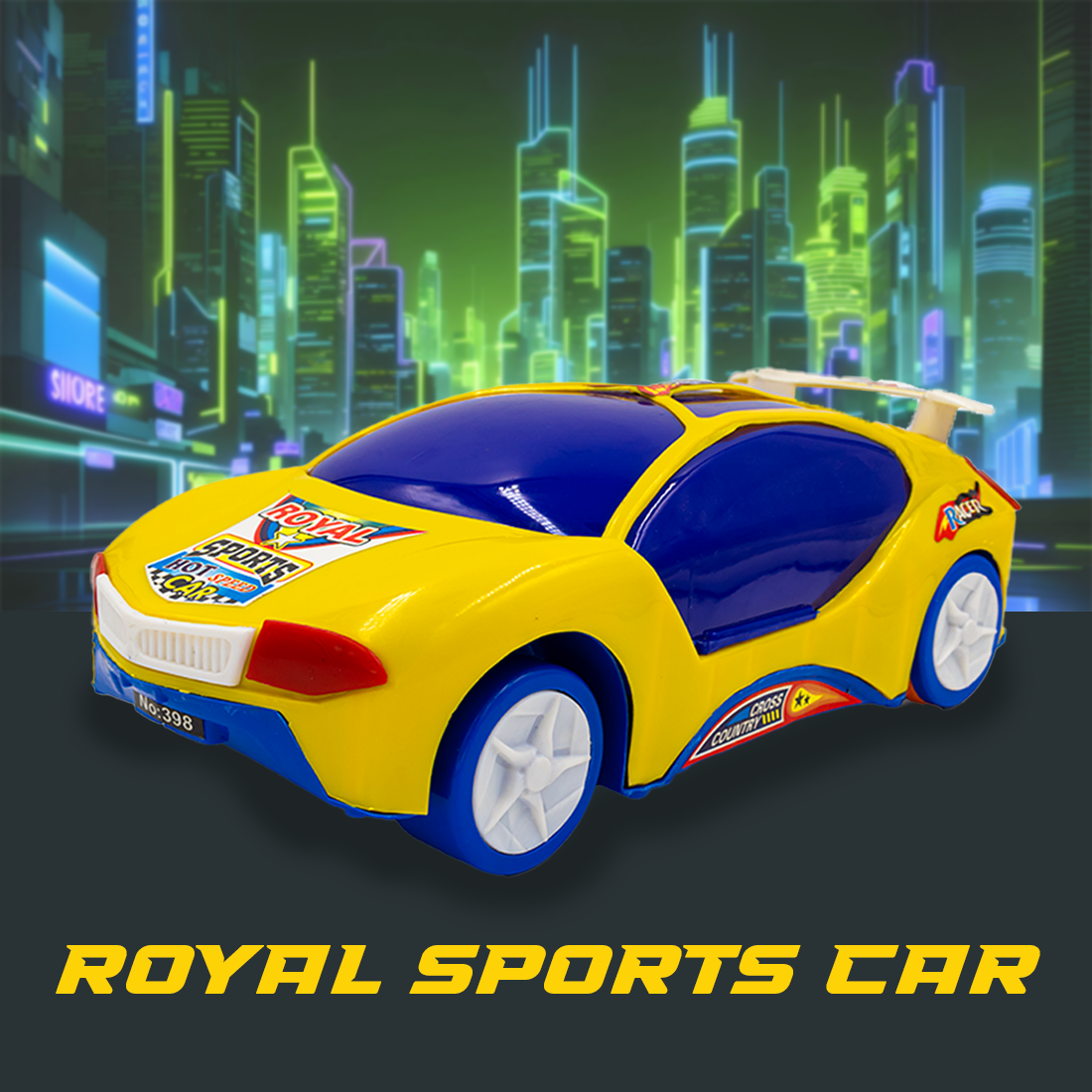 Toybharat Unisex Kids For Royal Sports Car |Multicolour | Travel Toys | Birthday Gift