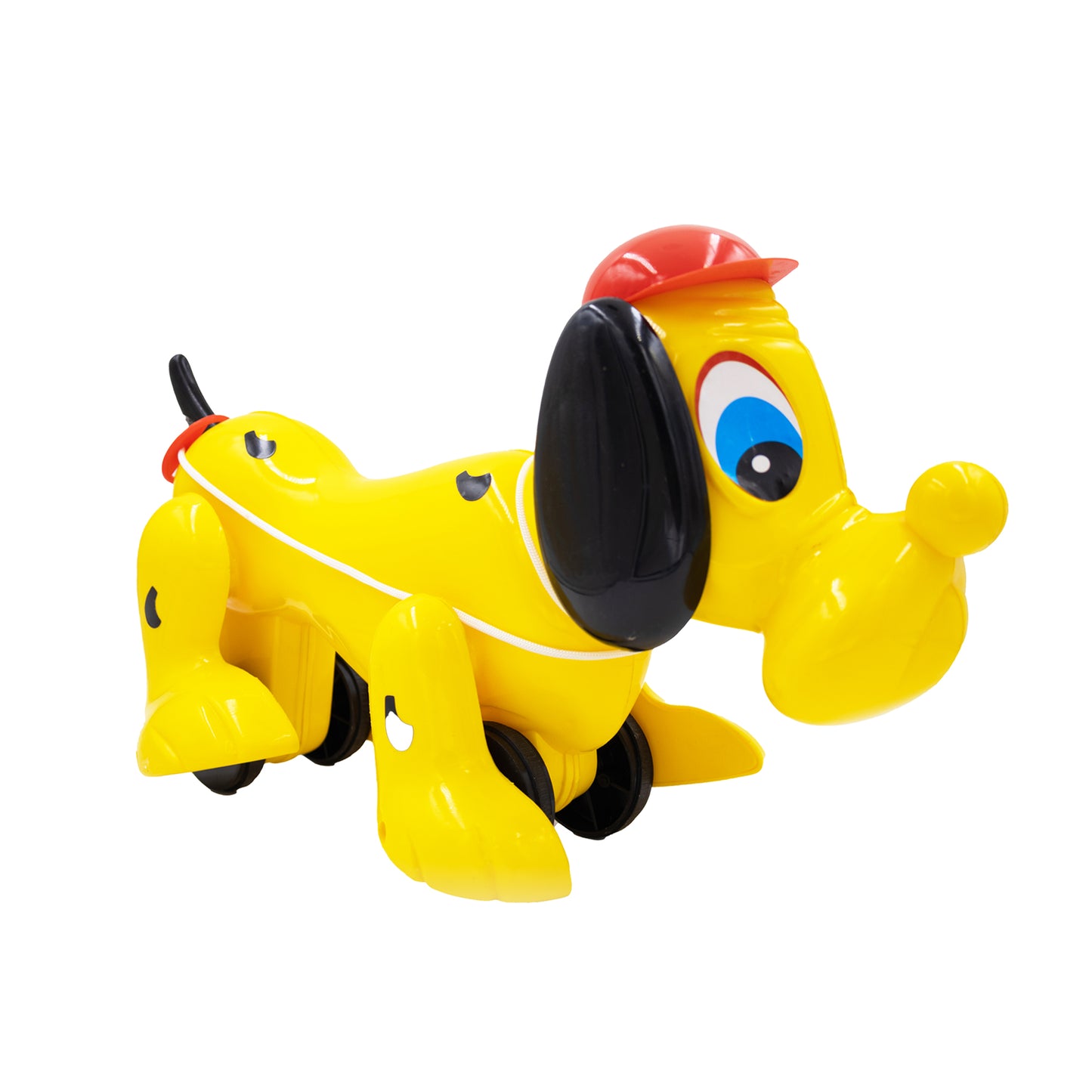 ToyBharat My Snoopy Dog Pull Along Toy is a multicolour travel toy for kids aged 1-6 years. With realistic dog design, it boosts motor skills, encourages walking, and ensures safe indoor and outdoor play.