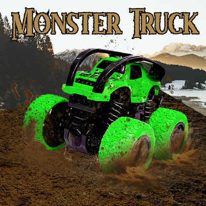 ToyBharat Monster Truck Tractor  Friction Powered 360|Doll & Play Set | Pack of 2