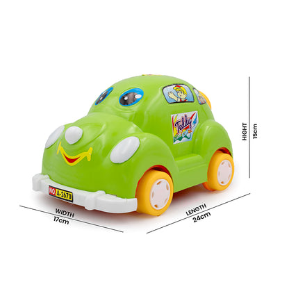 Toybharat Teddy Car |Multicolour | Train Car Toy | Birthday Gift for Boy and Girl Baby