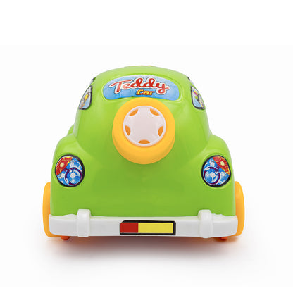 Toybharat Teddy Car |Multicolour | Train Car Toy | Birthday Gift for Boy and Girl Baby