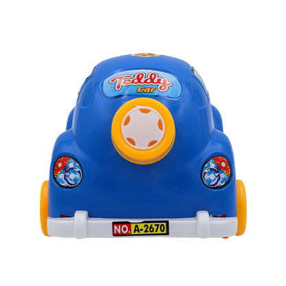 Toybharat Teddy Car |Multicolour | Train Car Toy | Birthday Gift for Boy and Girl Baby