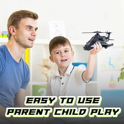 Toybharat Action Helicopter |Multicolour | Travel Toys | Birthday Gift for Boy and Girl Baby |Intractive Toys