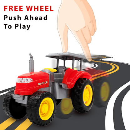 Toybharat Free Wheel Model Tractor |Multicolour |Free Wheel Toys| Toy Gift