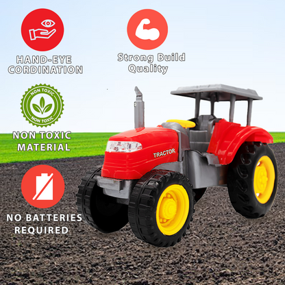 Toybharat Free Wheel Model Tractor |Multicolour |Free Wheel Toys| Toy Gift