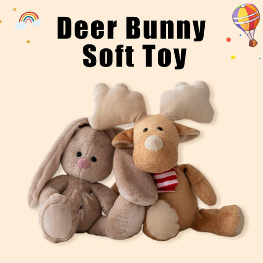 ToyBharat Deer Bunny Soft Toy | Soft Toy | Gift Toys | Interactive Toy