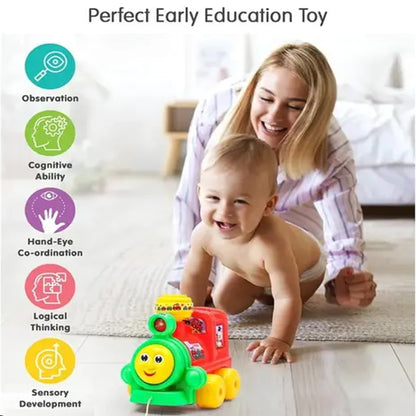 ToyBharat Thomas Engine Pull Along Toy is a vibrant multicolour train toy for kids aged 1-6. Safe, non-toxic, and fun for travel or home, it encourages walking, coordination, and imaginative indoor or outdoor play.