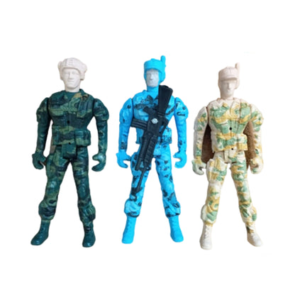ToyBharat Soldier Set Army Toys Figure for Children| 3PCs Soldiers Set for Kids |Toy for Boys and Girls Military Action Figures Battlefield Playset Education Toys for 3+ Year Old