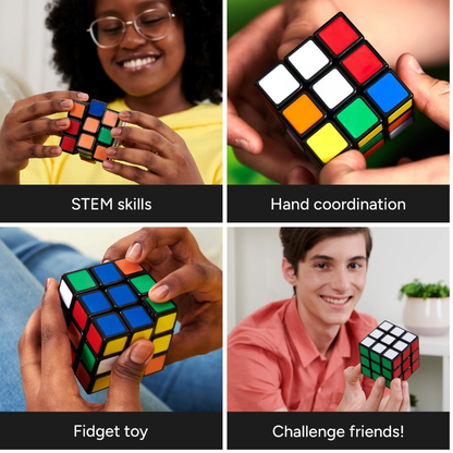 Toybharat Rubik's Cube Game Puzzle Toy (Multicolour) for Kids, Brainstorming Cube for Kids Above 6 Years, (Colour May Differ). Pack Of 2 .