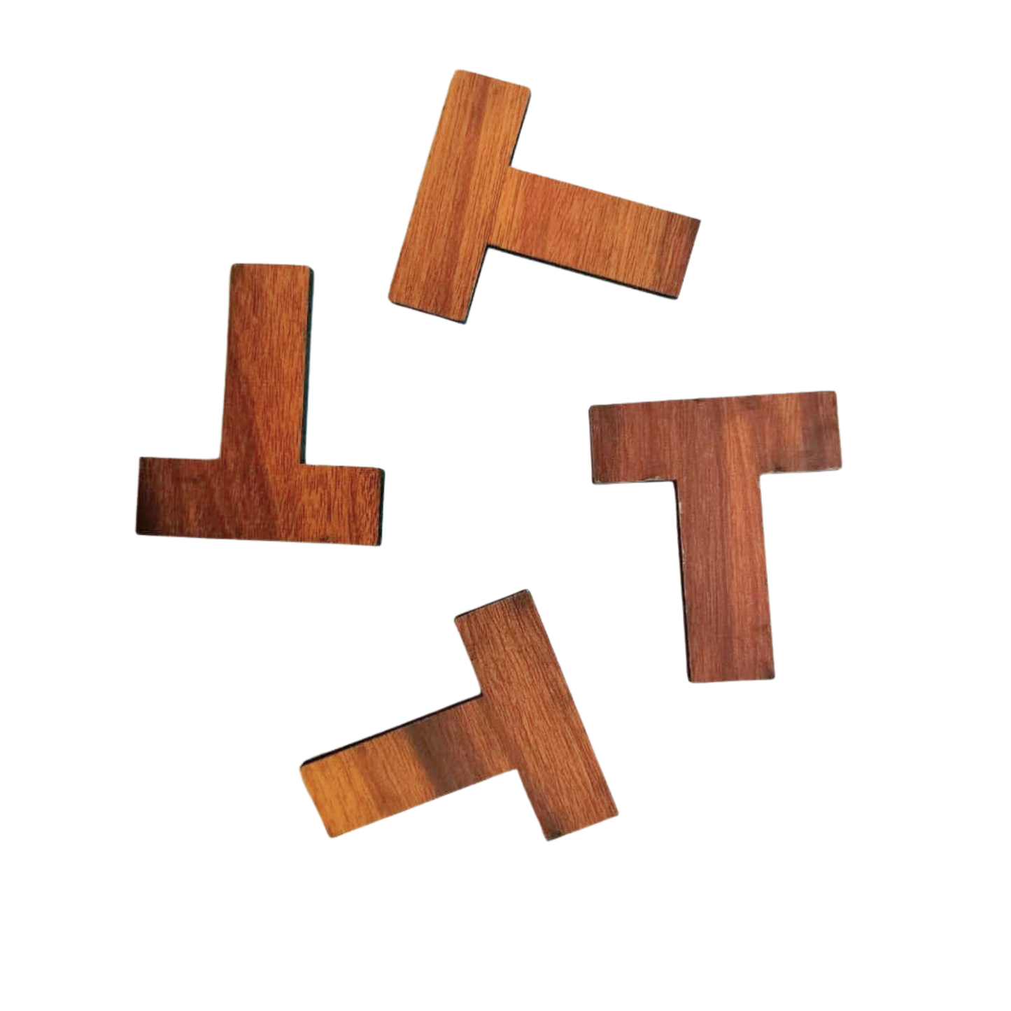 Toybharat Wooden T- Shape Puzzle Game Board Game Puzzle Toy (Multicolour) for Adults Family Contemporary Manufacture And Unisex Kids (Colour May Differ)