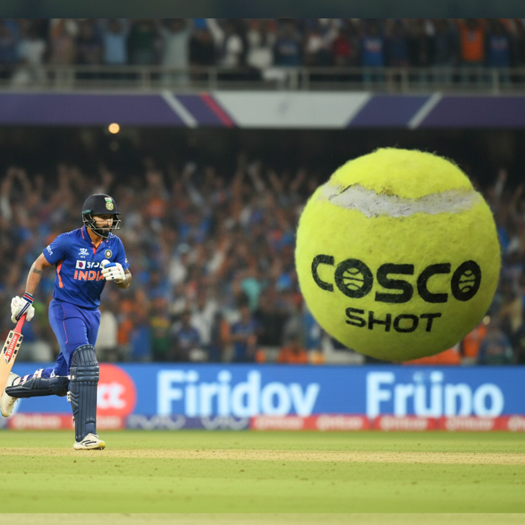 Toybharat Cosco Shot Cricket / Tennis Ball Set of 2 Pcs. | Green Color| Activity Toy | Birthday Gift for Boys and Girls | Game & Sports|