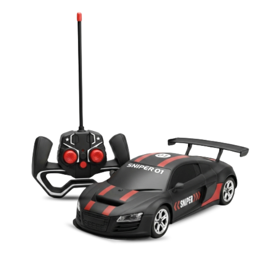 ToyBharat RC Sniper Remote Control Car is a multicolour electronic toy with a realistic design, ideal for kids aged 1–6. Safe, non-toxic, and perfect for indoor and outdoor play and gifting fun.