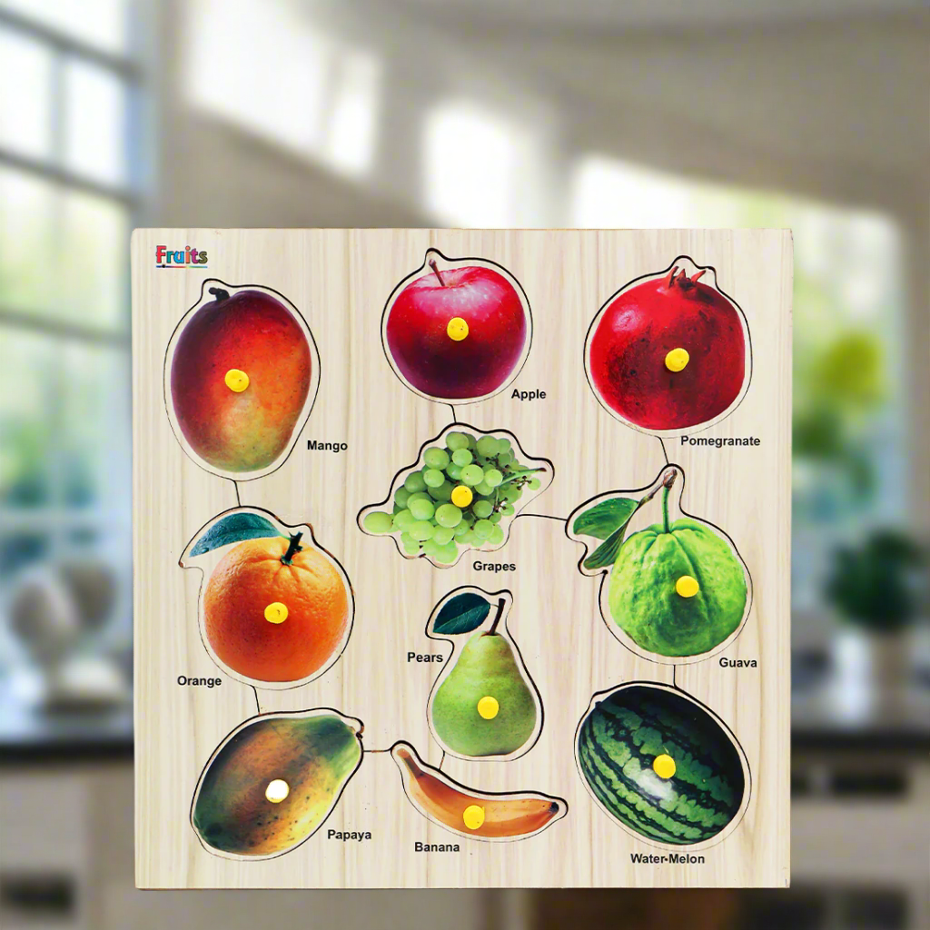 Wooden Big Fruits Puzzle For Kids