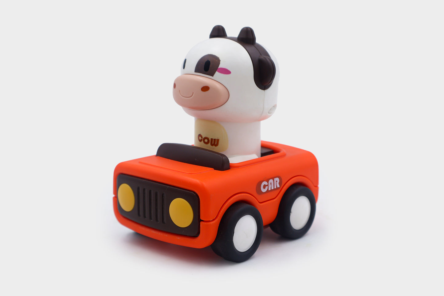 Toybharat Unisex Kids For Pressing go Animal Car | Multicolor | Push N Go Toys | Kids Gift